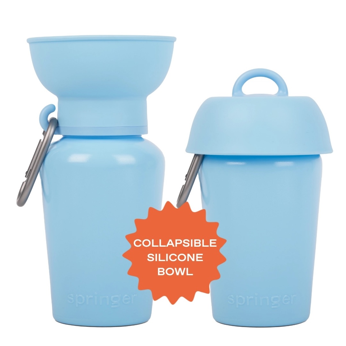 Reiseflasche Hellblau