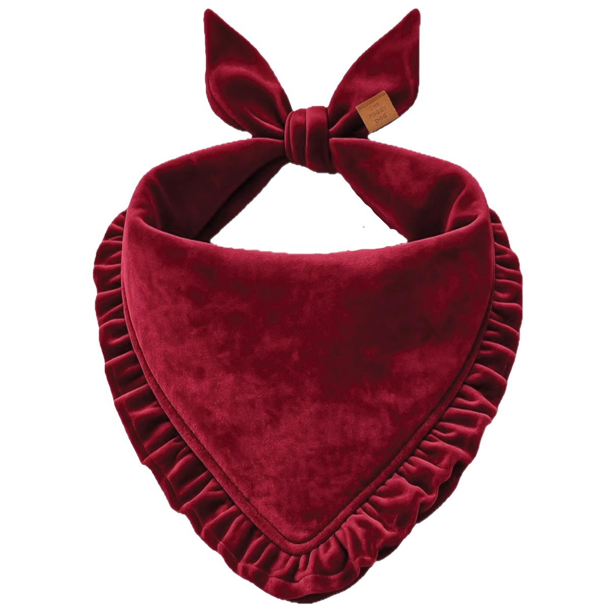 Burgund Samt §Rüschenbandana_TFD