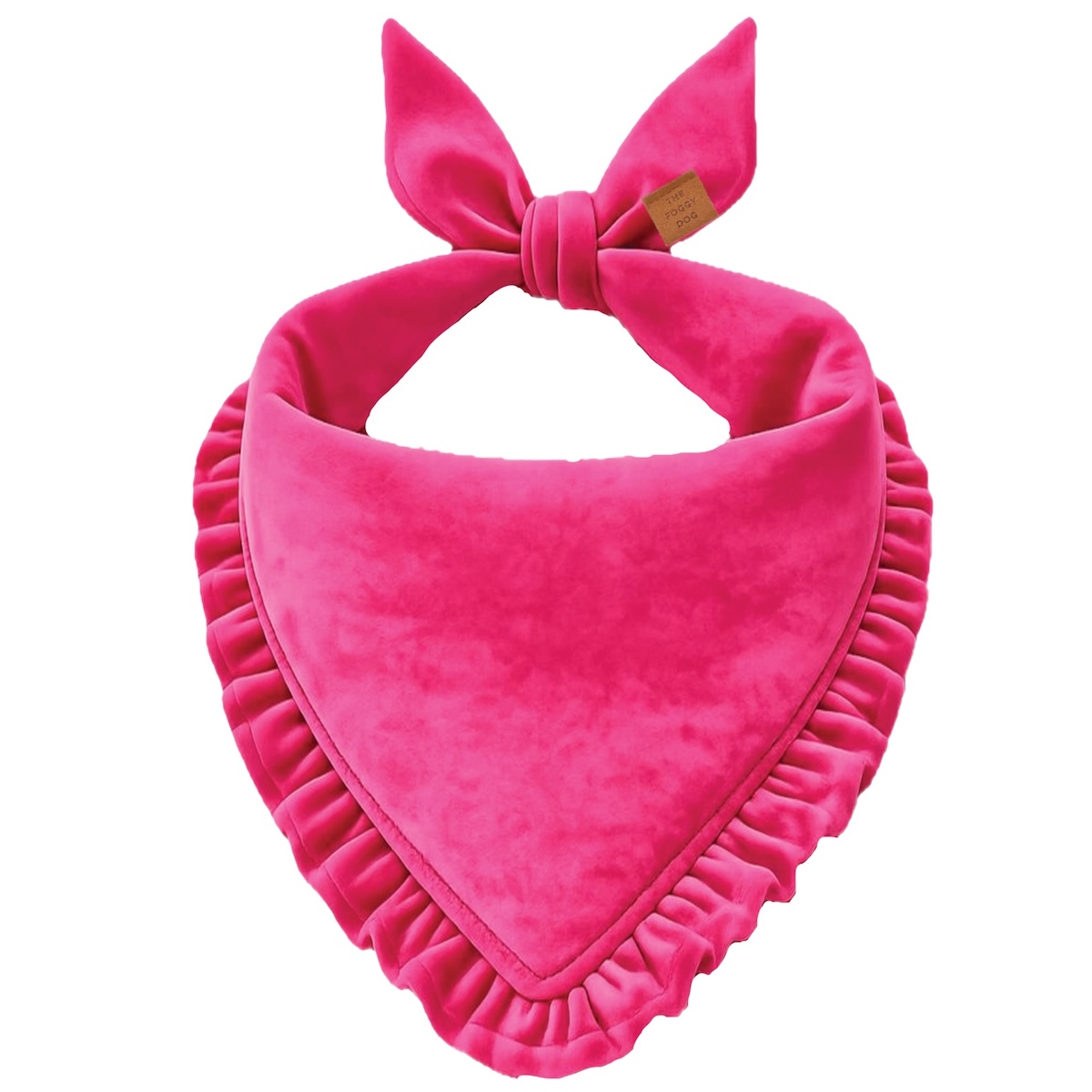 Hot Pink Samt §Rüschenbandana_TFD